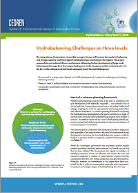 CEDREN-HydroBalance-policy brief 1-2016 Hydrobalancing challenges on three levels